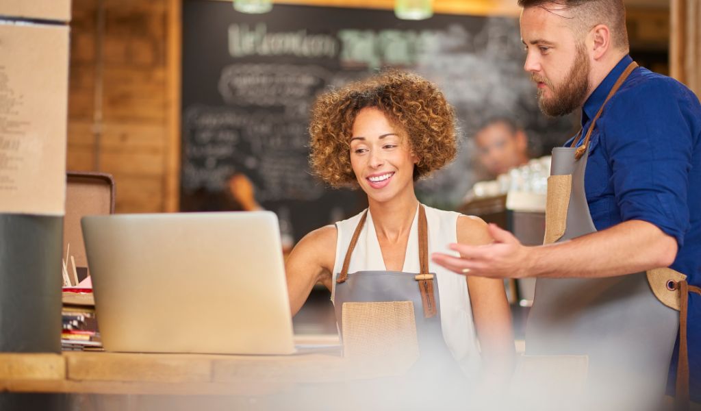 small business woman working