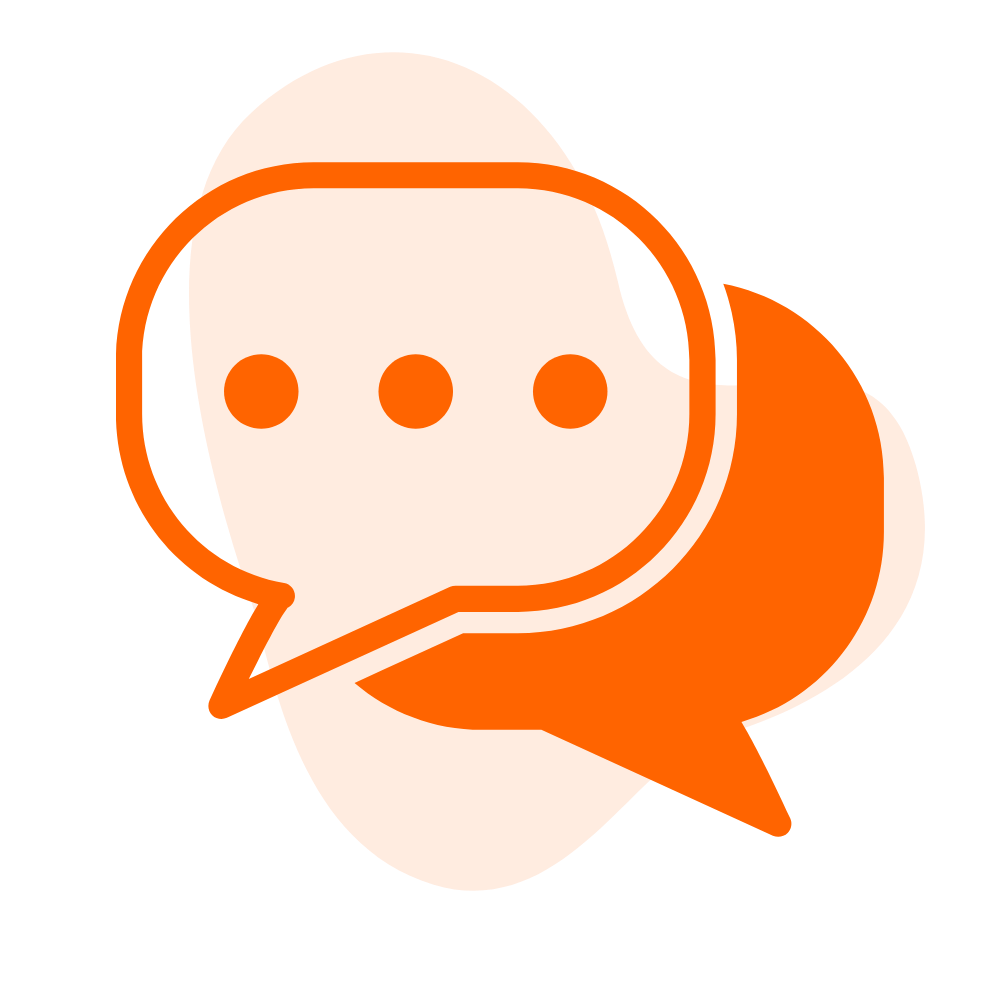 orange message ico